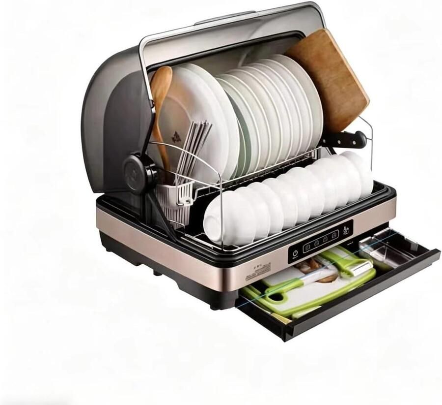 Draagbare Vaatwasser Compacte unit Thuisgebruik Keuken Vijf Wasprogramma's 42 Liter Capaciteit Wit