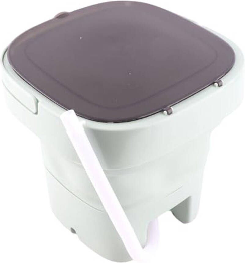 Draagbare Vouwwasmachine Mini Wasmachine met Emmer en Zwart Deksel voor Reis en Thuisgebruik