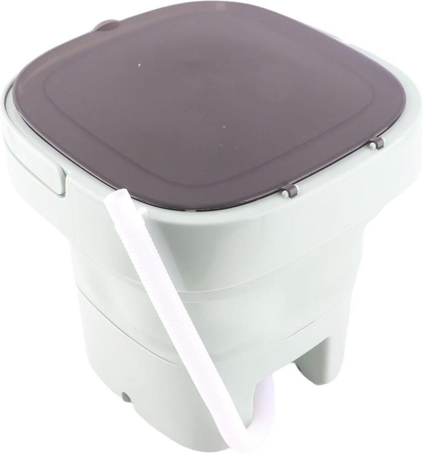 Draagbare Vouwwasmachine Mini Wasmachine met Emmer en Zwart Deksel voor Reis en Thuisgebruik