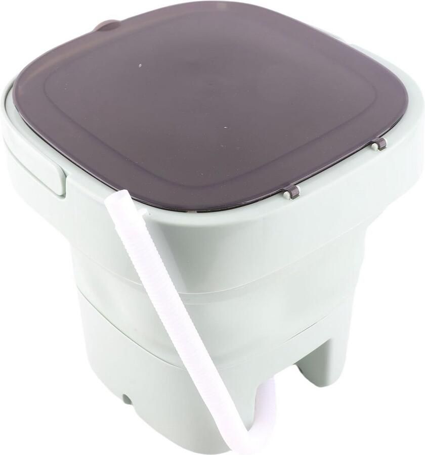 Draagbare Vouwwasmachine Mini Wasmachine met Emmer en Zwart Deksel voor Reis en Thuisgebruik