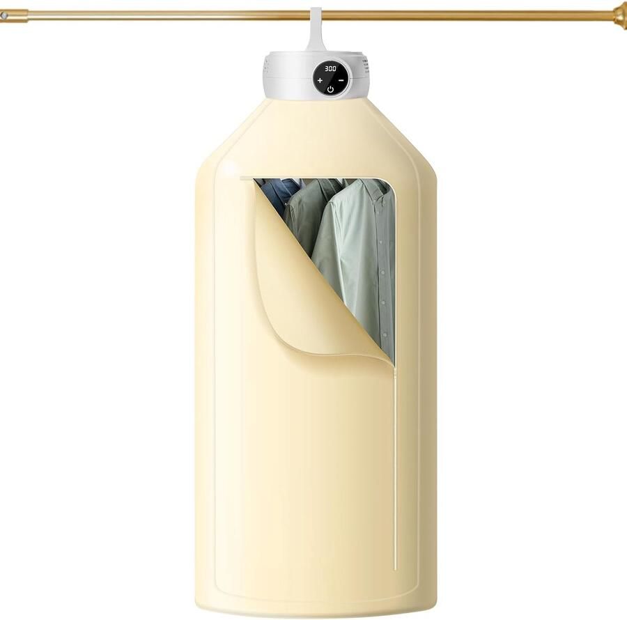 Draagbare Warmtepompdroger 600W Constante Warme Lucht Timer 30-300 min Voor Reizen en Camping