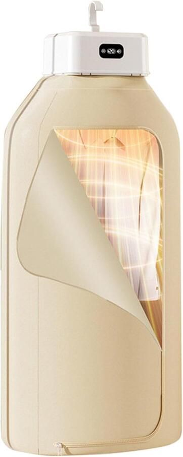 Draagbare warmtepompdroger Kleine droger Thuis wassen UV led hygiëne 24x12.8x24 cm Wit
