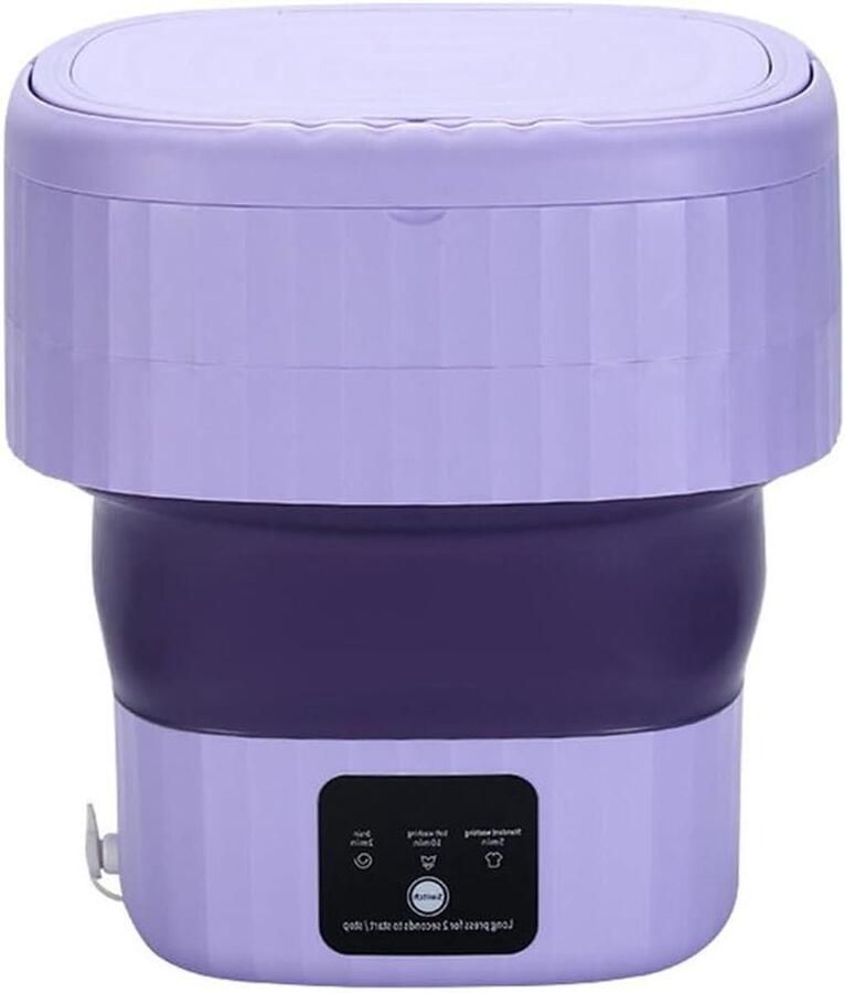 Draagbare Was Unit Mini Wasmachine Opvouwbaar Kleine Wasjes Doen Ruimtebesparend Opvouwbaar 12 kg capaciteit Wit