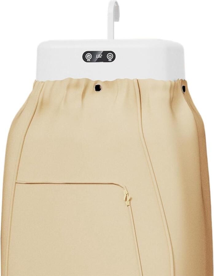Draagbare Wasdroger Compact Droogrek Kleding Drogen Stofdichte Hoes 27 x 19.5 x 10.5 cm Wit
