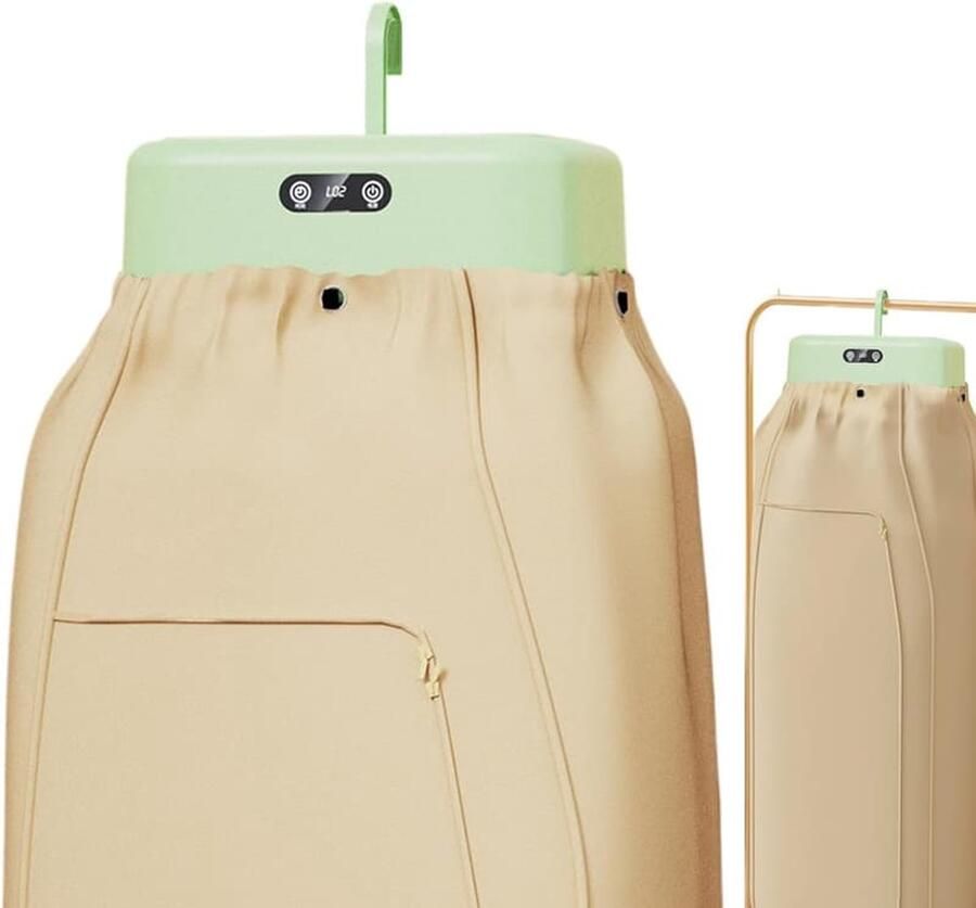 Draagbare wasdroger compact stil wit Geschikt voor gebruik in de badkamer droogt kleding snel en stil reisvriendelijke wasdroger