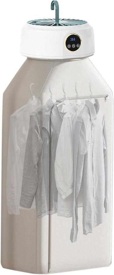 Draagbare wasdroger Compacte droger Kleding drogen Ruimtebesparend ontwerp 600 W Wit