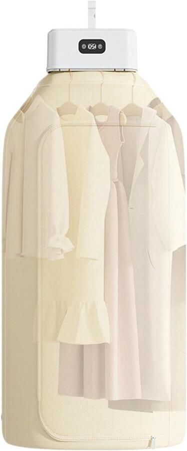 Draagbare wasdroger Compacte droger Kleding drogen UV-reinigingstechnologie 23.5 x 21.3 x 12.9 cm Wit