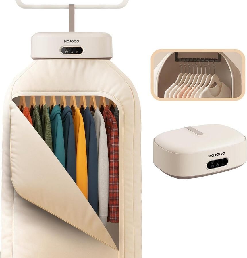 Draagbare Wasdroger Compacte Droger Lichte Kleding Drogen Blauwlicht Technologie 14 x 37 x 24 cm