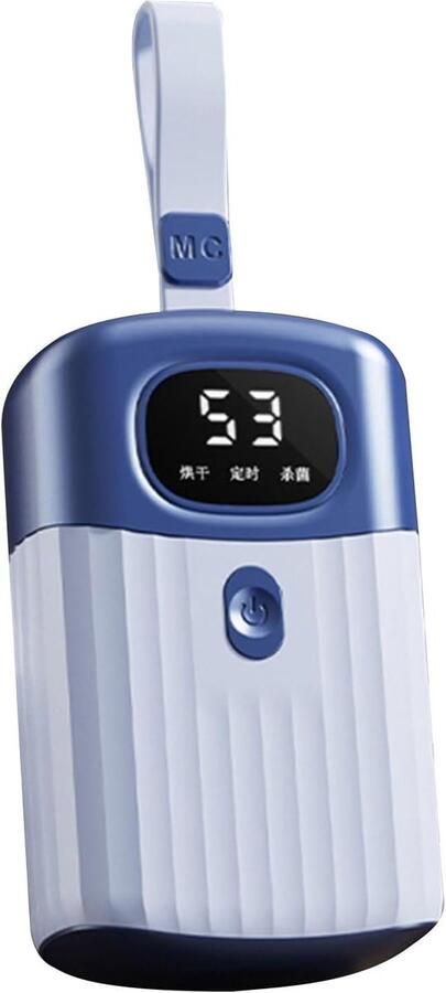 Draagbare Wasdroger Compacte Droger Snel Kleding Drogen Anti-Schimmel Technologie 13 cm Breed Blauw