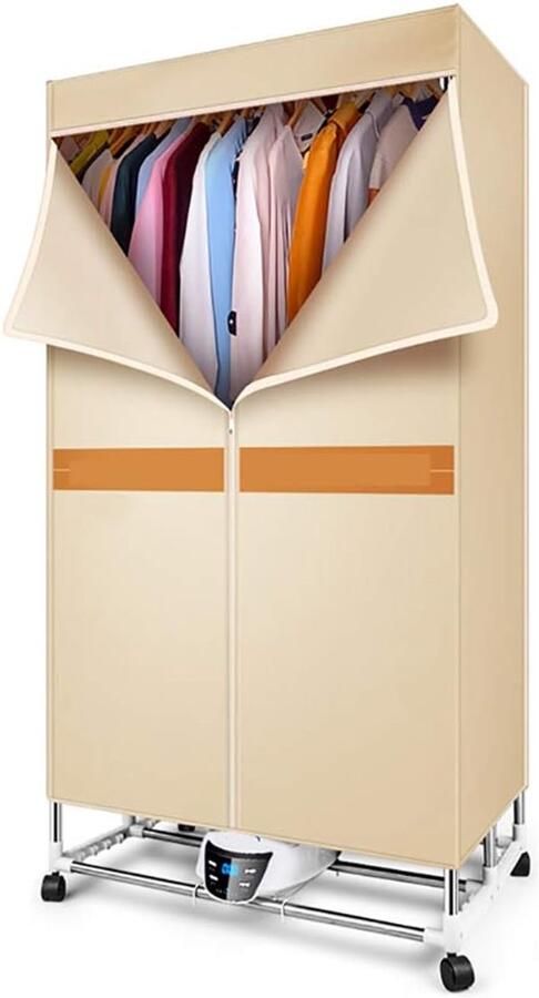 Draagbare Wasdroger Elektrisch Rek Kleding Drogen Grote Capaciteit 1500 Watt Wit
