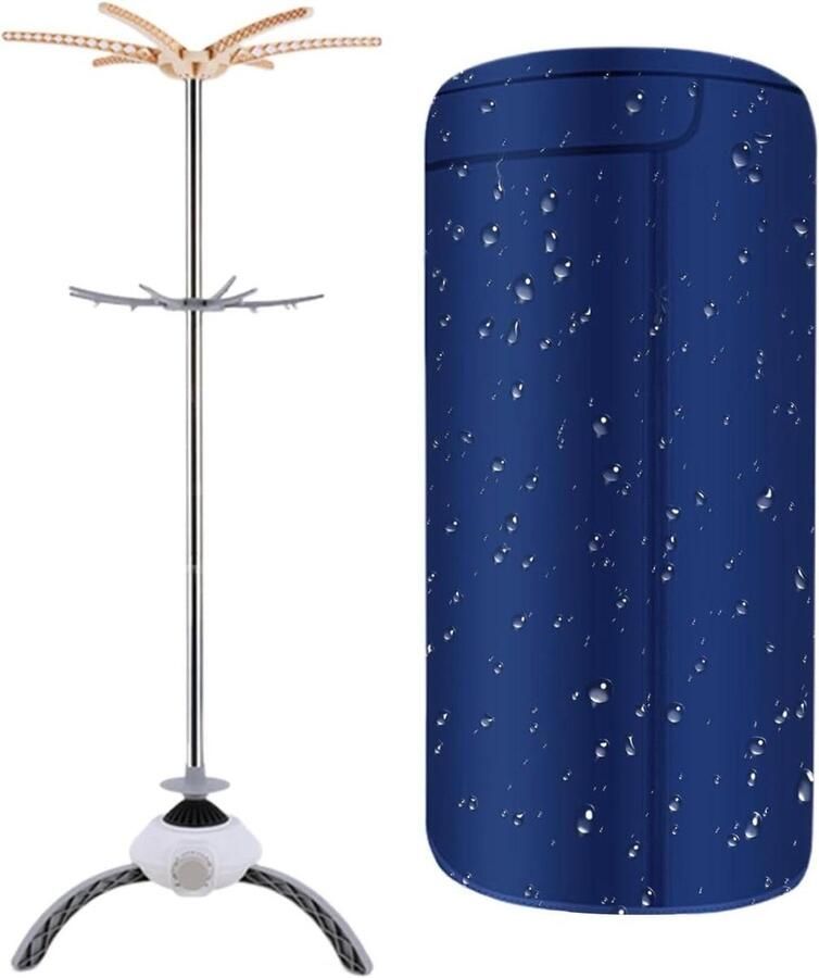 Draagbare Wasdroger Elektrische Droger Compact Snelle Wasverzorging Opvouwbaar Design 12 kg Blauw
