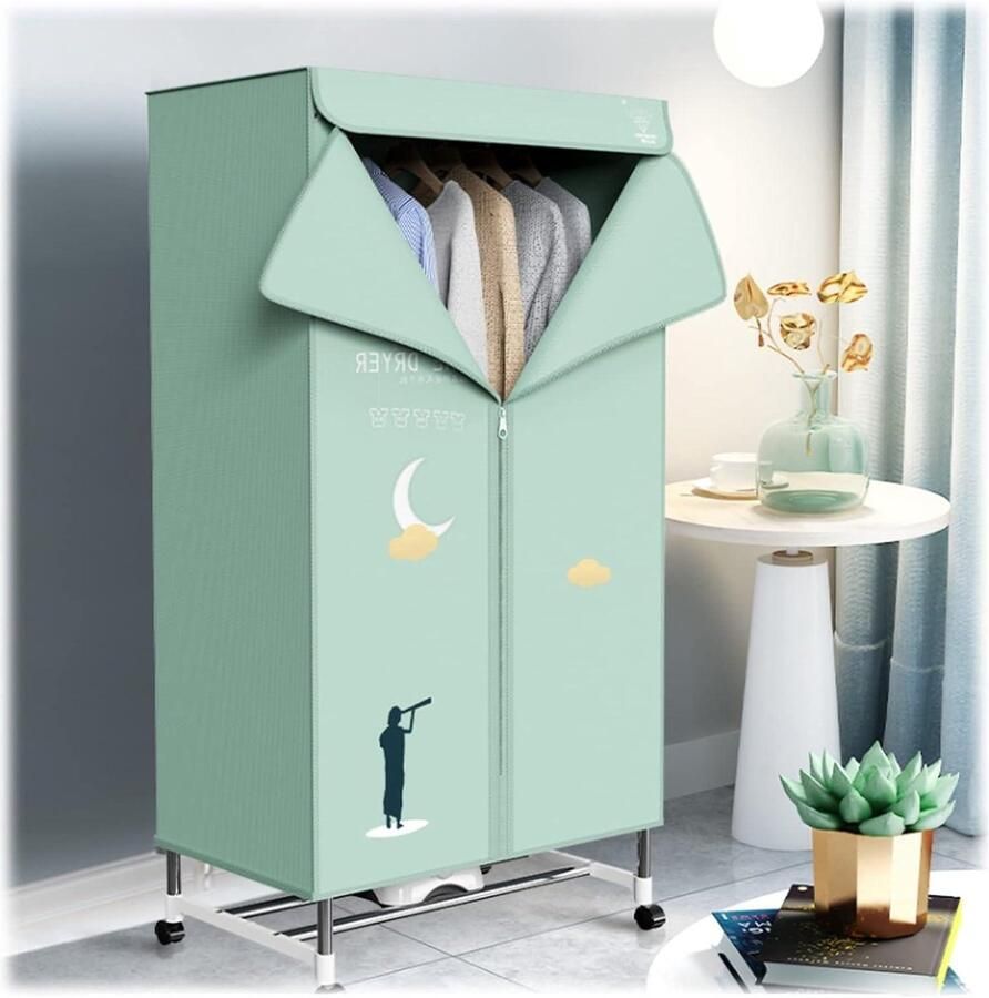 Draagbare Wasdroger Elektrische Droger Kast Kleding Snel Drogen Thermostatische Warmelucht 150x70x46cm C