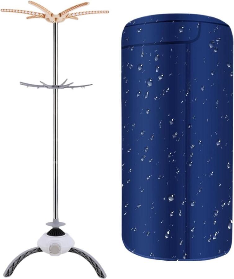 Draagbare Kledingdroger Reisdroger Compact Snel Kleding Drogen Neuf Timer Modes 39 x 23 x 17 cm