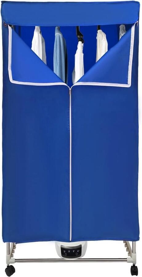 Draagbare Wasdroger Elektrische Droogkast Snel Kleding Drogen Touchscreen Bediening 30 KG Capaciteit Blauw