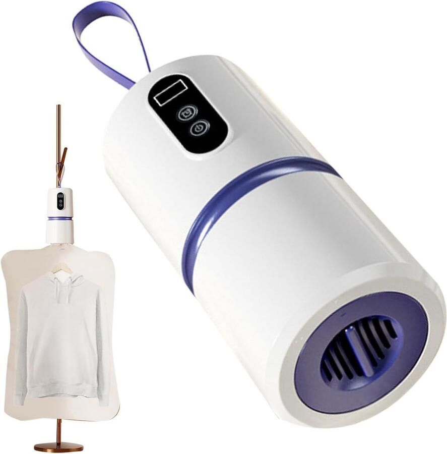 Draagbare Wasdroger Kleine Droogmachine Kleding Drogen Reisvriendelijk Ontwerp 39916 g Wit