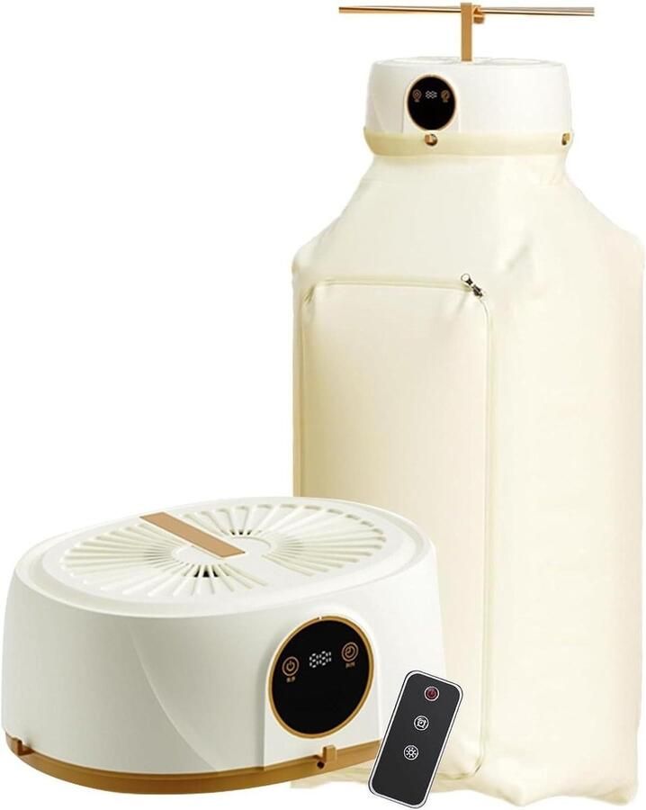 Draagbare Wasdroger Kleine Droogmachine Kleding Snel Drogen Stille Werking Timer 27x19x10 cm Wit