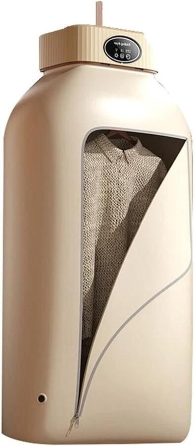 Draagbare Wasdroger Kleine Droogmachine Ruimte Besparen Opvouwbaar Ontwerp 29 x 21 x 11 cm Beige