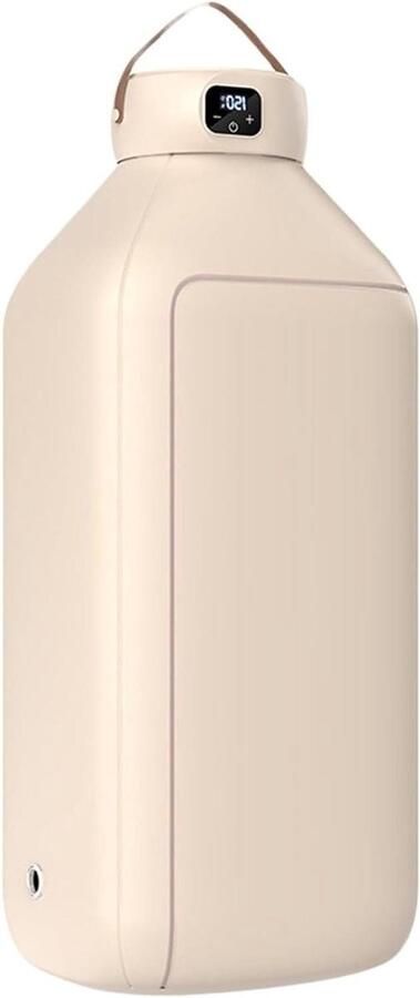 Draagbare Wasdroger Mini Droger Compact Drogen Opvouwbaar Ontwerp 50 x 30 x 40 cm Beige