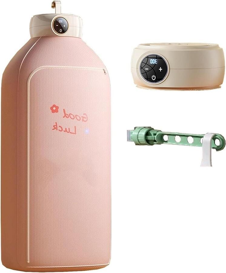 Draagbare Wasdroger Mini Droger Hangend Snel Kleding Drogen Met Intelligente Timer 1.5 kg Roze