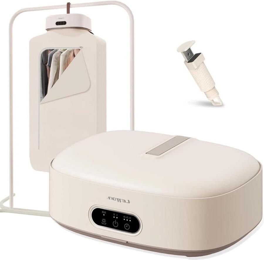 Draagbare Wasdroger Mini Droger Kleding Drogen Opvouwbaar Compact 10 kg Capaciteit Wit