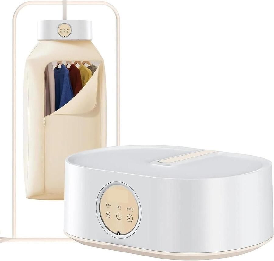 Draagbare Wasdroger Mini Droger Kleding Snel Kleding Drogen Met LED UV Reiniging 600W Vermogen Randy Geel