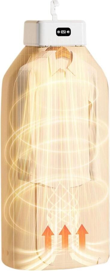 Draagbare Wasdroger Mini Droger Kleding Snel Kleding Drogen Stil En Opvouwbaar 400W Wit