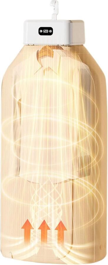 Draagbare Wasdroger Mini Droger Kleding Snel Kleding Drogen Stil Nacht Gebruik 400W Vermogen Wit
