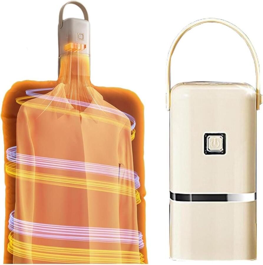 Draagbare Wasdroger Mini Droger Opvouwbaar Snel Kleding Drogen PTC Circulatie Verwarming Compact Ontwerp Wit