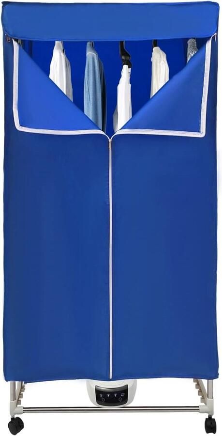 Draagbare Wasdroger Mini Droogkast Kleding Snel Drogen Touch Bediening Timer 70 x 50 x 150 cm
