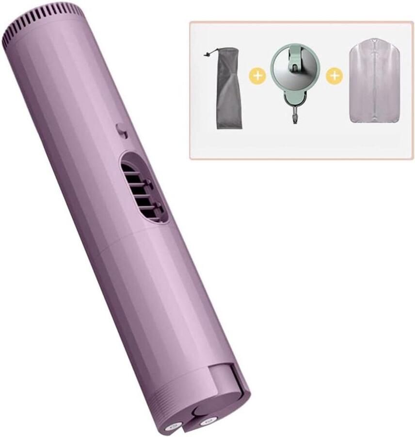 Draagbare Wasdroger Mini Kledingdroger Reizen en Zakenreizen Sneldrogend en Desinfecterend 400W Paars