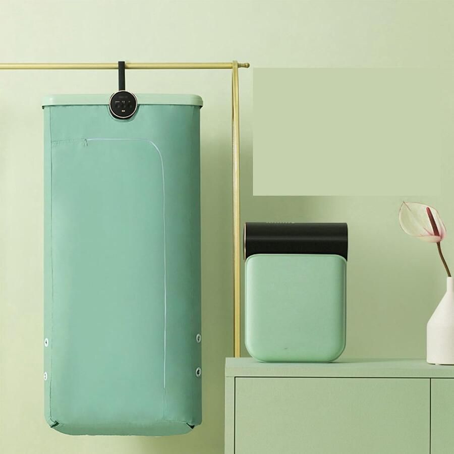 Draagbare Wasdroger Opvouwbare Droger Kleding Drogen Stille Werking 35dB 10kg Capaciteit Avocadogroen