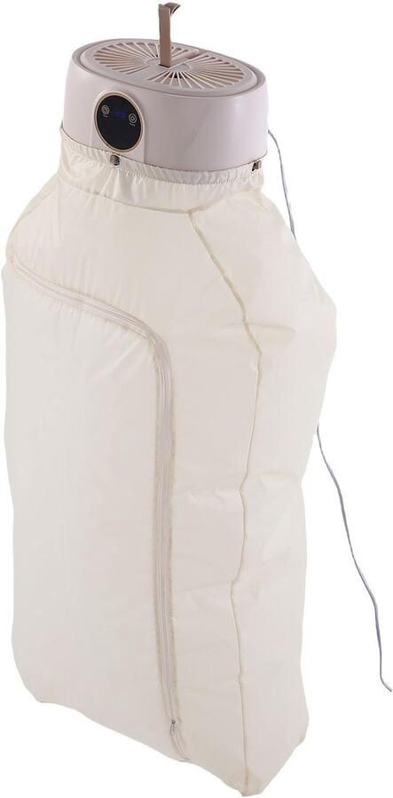 Draagbare Wasdroger Opvouwbare Droogkast Kleding Snel Drogen 360° Heteluchtcirculatie 10 kg capaciteit Wit