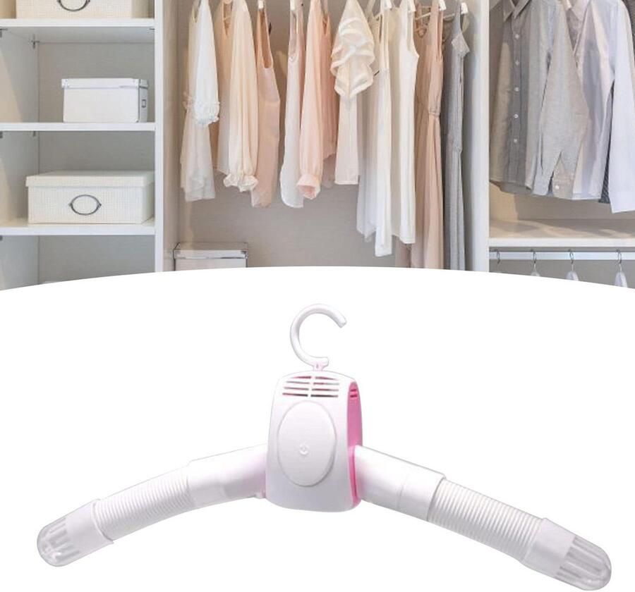 Draagbare Wasdroger Reis Droger Snel Kleding Drogen Energiezuinig Ontwerp Compact Formaat Wit Roze