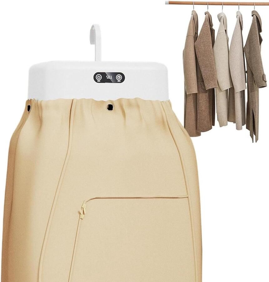Draagbare Wasdroger Reisdroger Mini Snel Kleding Drogen Opvouwbaar Ontwerp Compact Formaat Wit