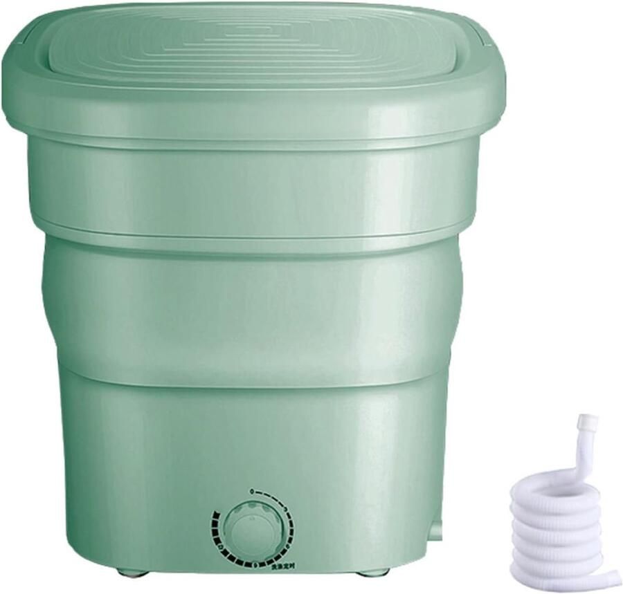 Draagbare Wasemmer Opvouwbare Wasmachine Reizen en Appartement Semi-automatisch 11 Liter Capaciteit Wit