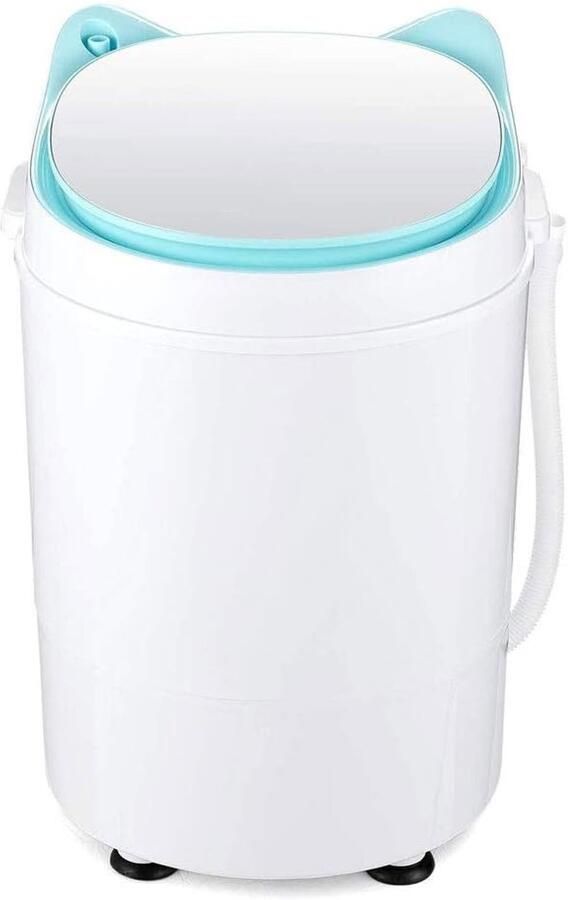Draagbare Wasmachine Compacte Centrifuge Kleine Wasjes Tijdgestuurde Timer 3 kg Capaciteit Rood