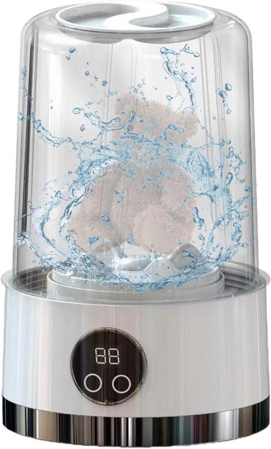 Draagbare wasmachine Compacte machine Ondergoed reinigen Draadloos en stil 14 cm Wit