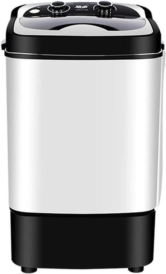 Draagbare wasmachine Compacte wasautomaat Kleine wasjes doen Met ingebouwde centrifuge Ideaal voor kleine ruimtes Wit