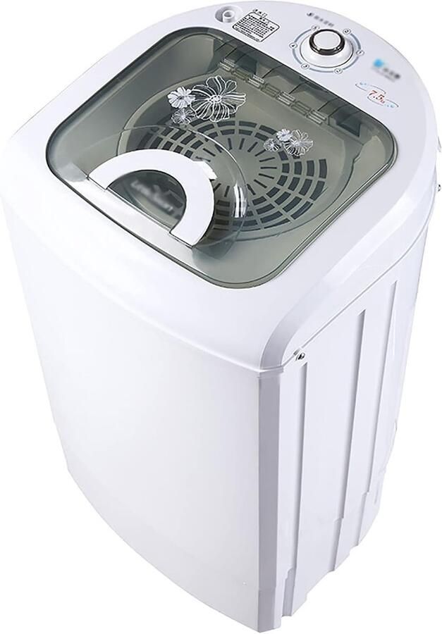 Draagbare Wasmachine Compacte Wasmachine Kleine Wasjes 2-in-1 Functie Automatisch Wit