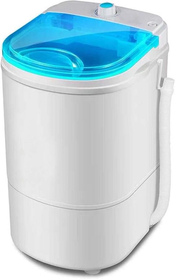Draagbare Wasmachine Compacte Wasmachine Kleine Wasjes Automatische Programma's 45 KG Capaciteit Wit Blauw