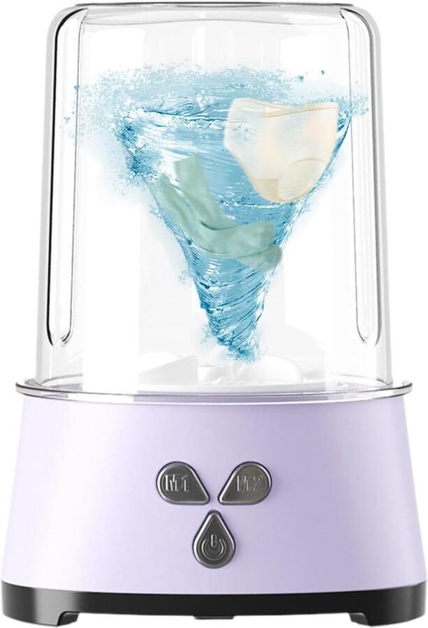 Draagbare wasmachine compacte wasmachine voor ondergoed lange batterijduur met grondige reiniging voor sokken babykleding en intieme kleding