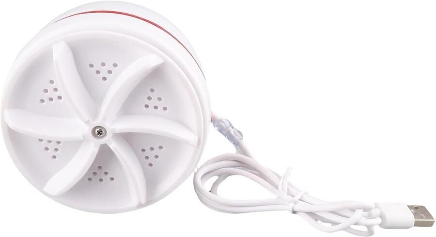 Draagbare Wasmachine Kleine machine Snel wassen Ultrasone reiniging 6kg capaciteit Wit