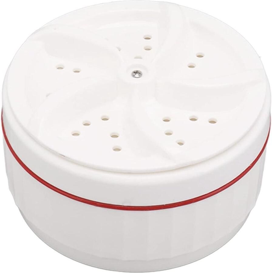 Draagbare Wasmachine Kleine Turbine Efficiënt Wassen Ultrasone Reiniging 6 Kg Capaciteit Wit