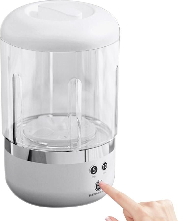 Draagbare Wasmachine Kleine Wasmachine Reizen en Camping Draadloos en Compact 1000 ml Capaciteit Wit