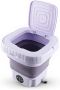 Draagbare Wasmachine Mini Emmer Kleding Wassen Automatische Reiniging 11 Liter Capaciteit Wit - Thumbnail 1
