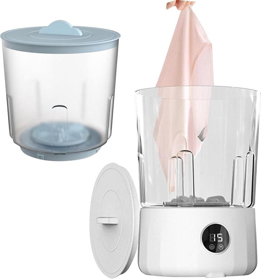 Draagbare Wasmachine Mini Reiniger Delicaat Wassen Drie Reinigingsmodi 18x18x18 cm Meerkleurig