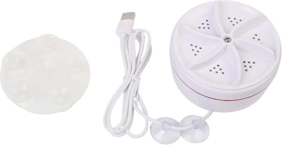 Draagbare Wasmachine Mini Turbine Kleine Was Compact Ontwerp 10x10x5 cm Wit
