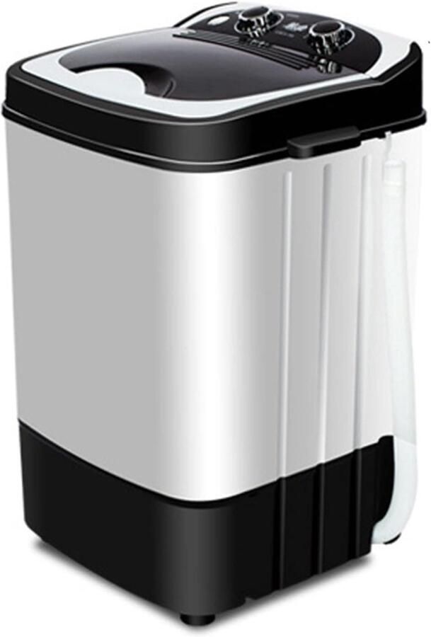 Draagbare Wasmachine Mini Washer Kleine Was Ingebouwd Afdruiprek 2 kg Capaciteit Grijs