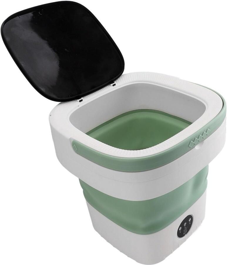 Draagbare Wasmachine Mini Washer Kleine Was Ingebouwde Dehydrator 12l Capaciteit Groen