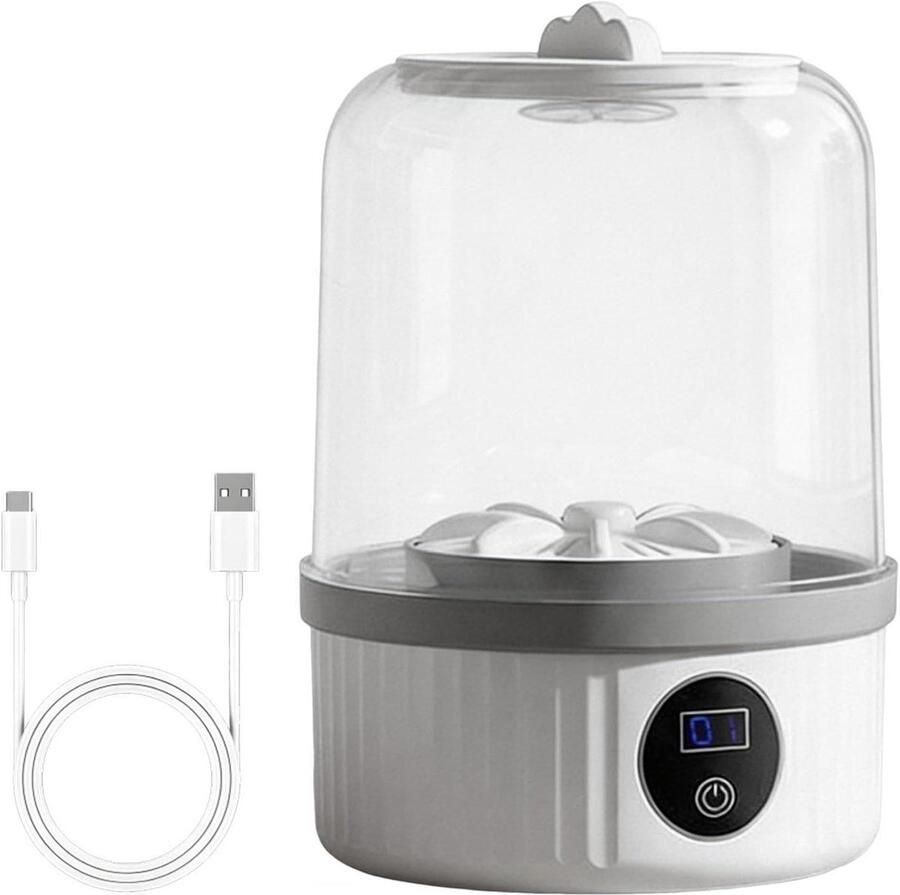 Draagbare Wasmachine Mini Washer Kleine Was Stille Compacte Werking 14 cm Hoog Wit